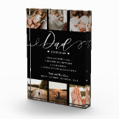 Bloc Photo Papa Dictionnaire Définition Photo Collage noir (Droite)