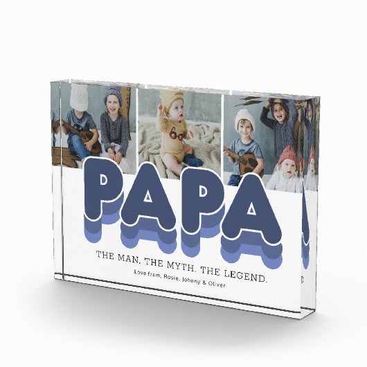 Bloc Photo Papa Man Myth Legend Photo Block (Droite)