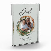 Bloc Photo Papa moderne chic élégante feuille de couronnes ph (Gauche)