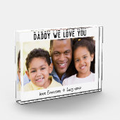 Bloc Photo Papa, on t'aime Fête des pères (Gauche)