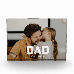 Bloc Photo Papa personnalisé établi moderne gras Photo