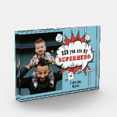 Bloc Photo Papa Superhero Bande dessinée (Gauche)