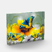 Bloc Photo Papillons et fleurs (Gauche)