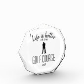 Bloc Photo Parcours de golf de golf Monogrammes Initiales Bla (Gauche)