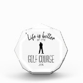 Bloc Photo Parcours de golf de golf Monogrammes Initiales Bla (Devant)