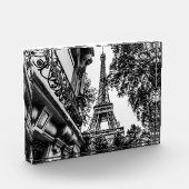 Bloc Photo Paris Décor à thème en noir et blanc (Gauche)