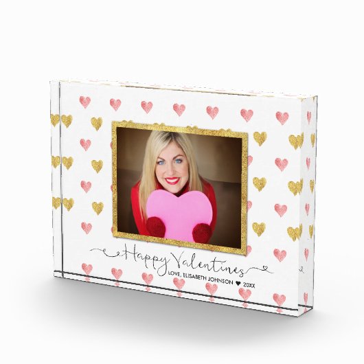 Bloc Photo Parties scintillant de la Saint-Valentin Script - (Droite)