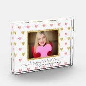 Bloc Photo Parties scintillant de la Saint-Valentin Script - (Gauche)