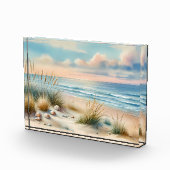 Bloc Photo Pastel Coastal Dunes Watercolor (Droite)