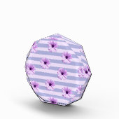 Bloc Photo Pastel stripes pattern with Daisies (Droite)