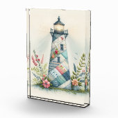 Bloc Photo Patchwork Lighthouse Coastal Floral Scene (Droite)