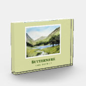 Bloc Photo Paysage aquarelle Peinture du lac Buttermere (Gauche)