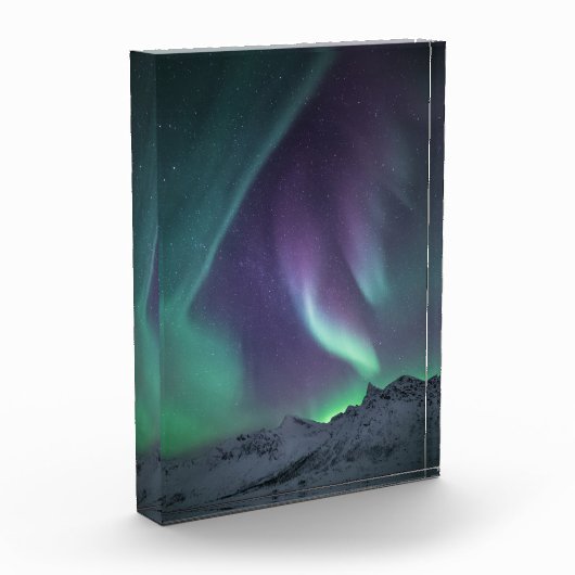 Bloc Photo Paysage des aurores boréales (Gauche)