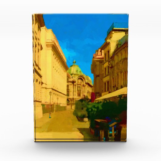 Bloc Photo Peinture numérique de Bucarest (Devant)