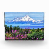 Bloc Photo Peinture sauvage surréelle en Alaska (Devant)