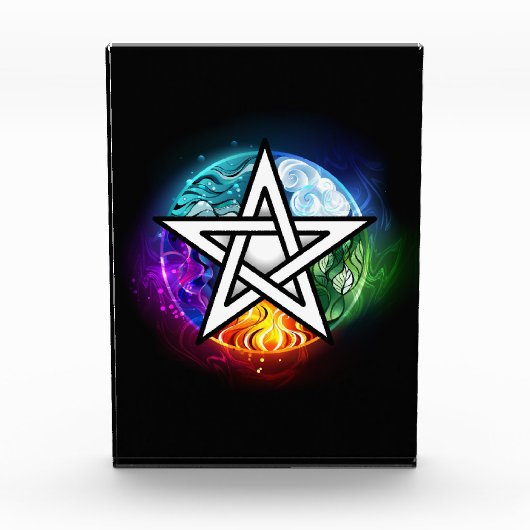 Bloc Photo pentagramme du Wiccan (Devant)