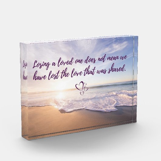 Bloc Photo Perdre un être aimé (Gauche)