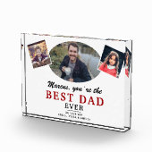 Bloc Photo Père et enfants Meilleur père Jamais Fête du Père (Droite)