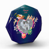 Bloc Photo Père Noël Reindeer Photo Heart Frame (Gauche)