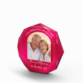 Bloc Photo Personalized Elegant Ruby 40th Anniversary Gift (Droite)