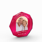 Bloc Photo Personalized Elegant Ruby 40th Anniversary Gift (Gauche)