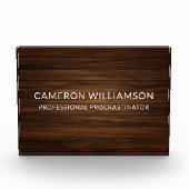 Bloc Photo Personalized Funny Wood Paneling Procrastinator (Devant)