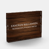 Bloc Photo Personalized Funny Wood Paneling Procrastinator (Gauche)