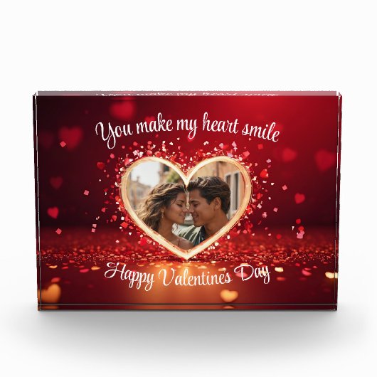 Bloc Photo Personalized Heart Photo Frame (Devant)