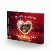 Bloc Photo Personalized Heart Photo Frame (Droite)