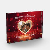 Bloc Photo Personalized Heart Photo Frame (Gauche)