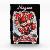 Bloc Photo Personalized Hockey MVP My Valentine Player (Devant)
