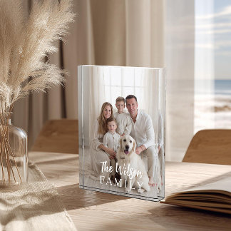 Bloc Photo Personalized Name Family Photo