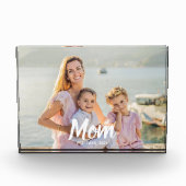 Bloc Photo Personalized Script Mom Established Photo Keepsake (Devant)