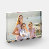 Bloc Photo Personalized Script Mom Established Photo Keepsake (Gauche)