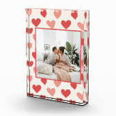 Bloc Photo Personalized Valentine Photo Heart Acrylic Block (Droite)