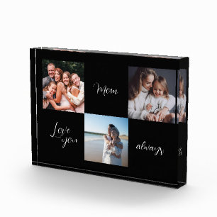 Bloc photo personnalisé, amour maman