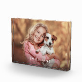 Bloc photo personnalisé avec cadeau superposition (Droite)