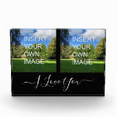 Bloc Photo Personnalisé Deux Photo Je T'Aime Script (Devant)