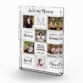 Bloc Photo Personnalisé En Amour Mémoire Keepsaké Memorial (Droite)