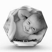 Bloc photo personnalisé Keepsaké Holiday Grand-pèr (Devant)