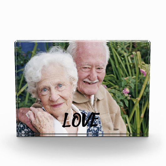 BLOC PHOTO PERSONNALISÉ SCRIPT GRANDS-PARENTS (Devant)