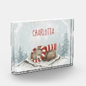 Bloc photo personnalisé Sleeping Bear, nom personn (Gauche)