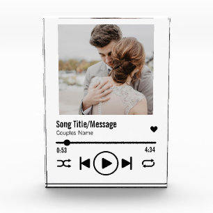 Bloc Photo Personnalized Newlywed Photo Song Playlist