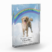 Bloc Photo Pet Memorial Keepsaké Rainbow Bridge (Gauche)