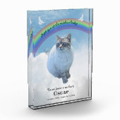 Bloc Photo Pet Memorial Keepsaké Rainbow Bridge (Gauche)