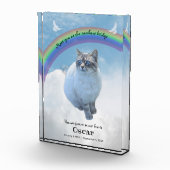 Bloc Photo Pet Memorial Keepsaké Rainbow Bridge (Droite)