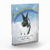 Bloc Photo Pet Memorial Keepsaké Rainbow Bridge (Gauche)