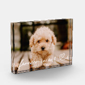 Bloc Photo Pet Memorial pour tous Coeurs Simple Moderne (Gauche)