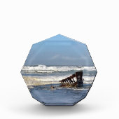 Bloc Photo Peter Iredale Shipwreck, Côte de l'Oregon (Devant)