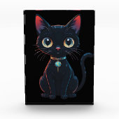 Bloc Photo Petit Chat Noir Effrayant (Devant)